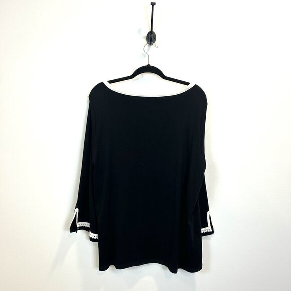 Rafaella Black and White Women's Top - Picture 7 of 9